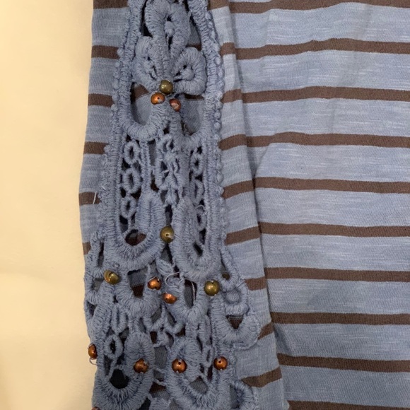 Free People Striped Long Sleeve Shirt - Picture 2 of 2